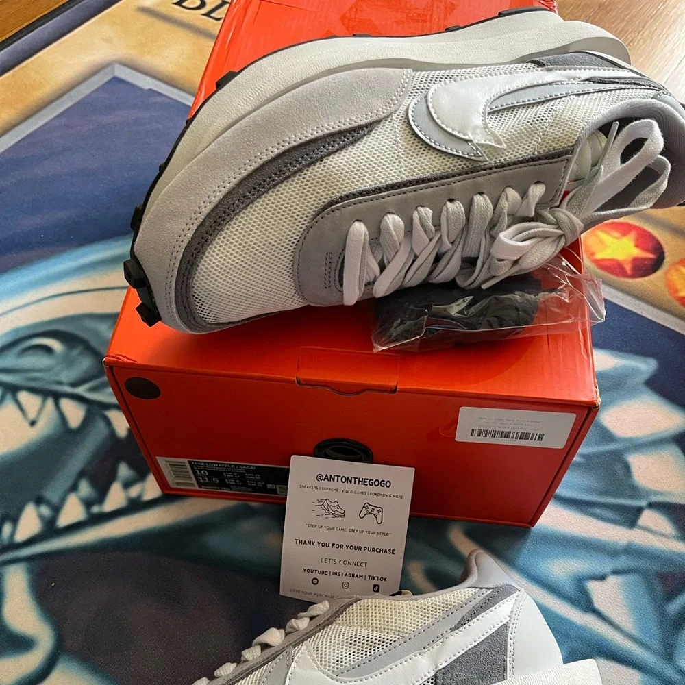 Nike Sacai x LDV Waffle summit white wolf grey 10 - Picture 1 of 3